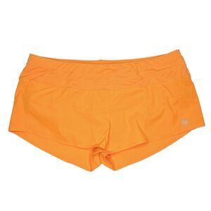 Oiselle Mac Roga Shorts sz 8 * Tangerine Orange Bright Mac Rogas Running Short